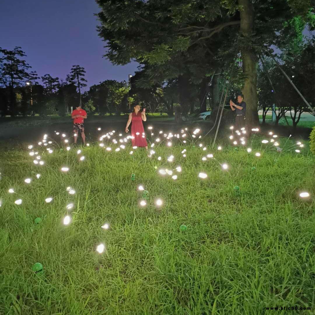 太陽能LED搖擺螢火蟲6頭8頭10頭草坪燈庭院氛圍戶外花園景觀燈